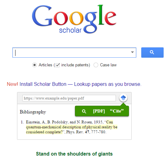 SalimaHudani's tweet photo. “@ourdavidteacher: Google adds #Scholar button for assisting in research #edgrind #edtechchat #GAFE http://t.co/W1fu038hPs” #ffcaedu