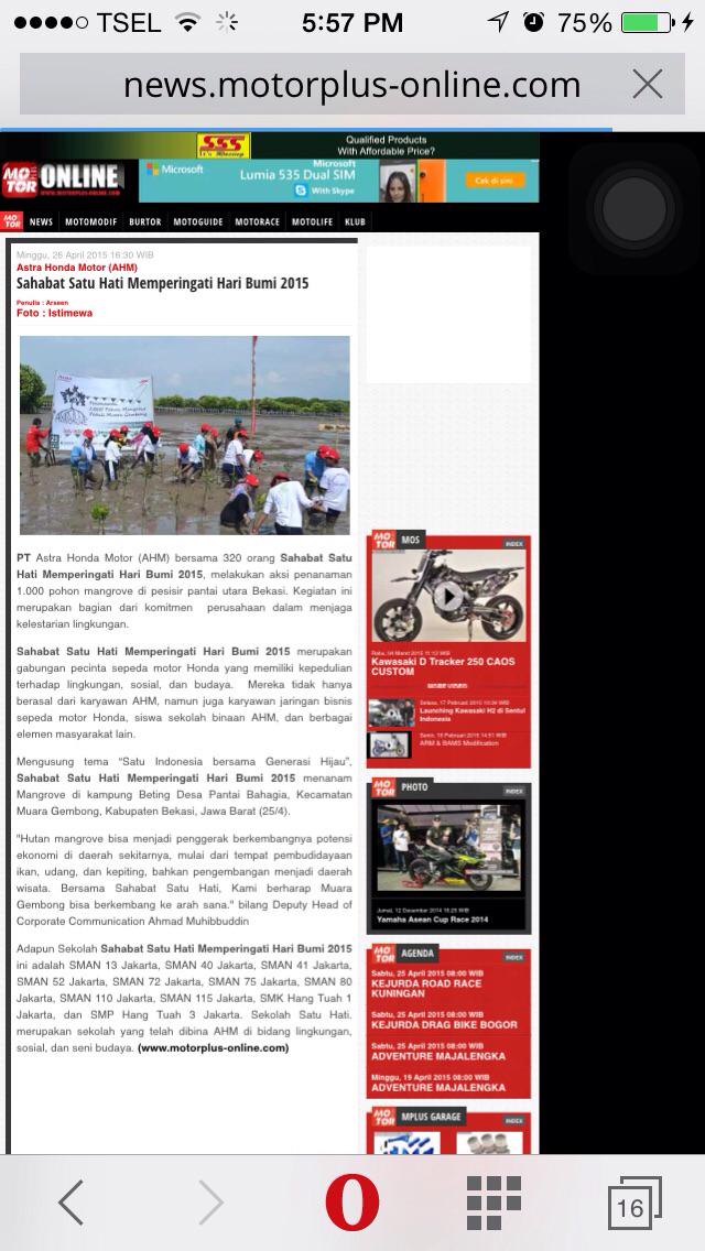 RinaldiTomy's tweet photo. @BeritaBekasi acara kemaren nih di muara gembong,masuk di motor plus-online :D http://t.co/XfKGS678u3