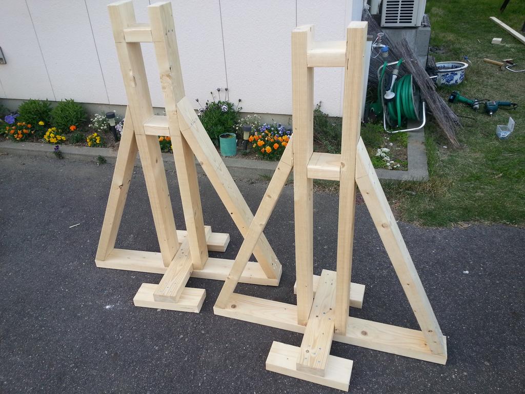 Pan ザ クラスト Twitterissa そして今日のdiyは ビーチスラックライン用aフレーム 上段90 下段60 あと地中に埋めるアンカー用も作りました 早くビーチで使いたい スラックライン Http T Co Wqxfj05qgv