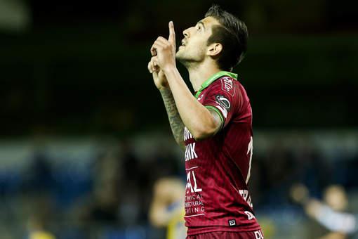 Trajkovski after his goal