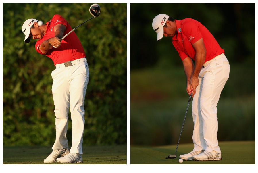 PGATOUR's tweet image. Drive for show and putt for dough. 

Jason Day ranks 2nd in driving distance and 1st in putts per GIR this week.