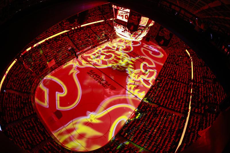 NHLFlames's tweet image. Our house. #NeverQuit