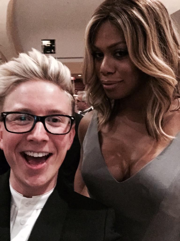 got to catch up with queen @Lavernecox last night at the #WHCD, which was obviously a highlight. what a goddess!