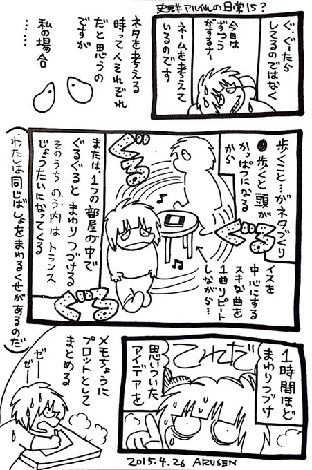 史群の漫画日記「ネタ作り」 