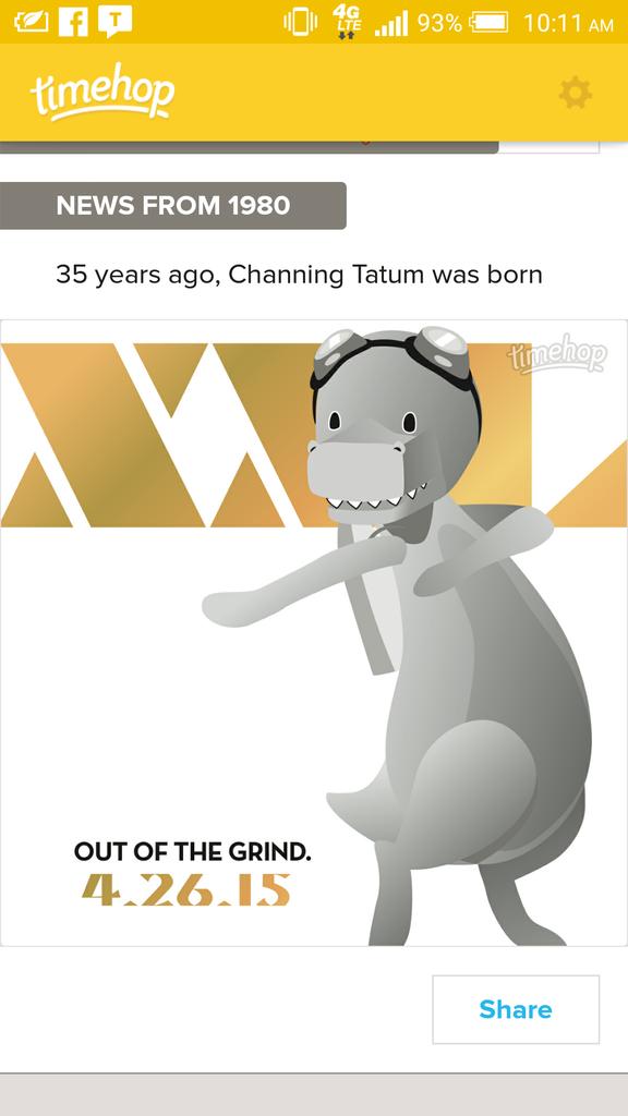 Besides stunning good looks and rock hard abs, I\m happy to learn channing tatum and I also have the same birthday. 