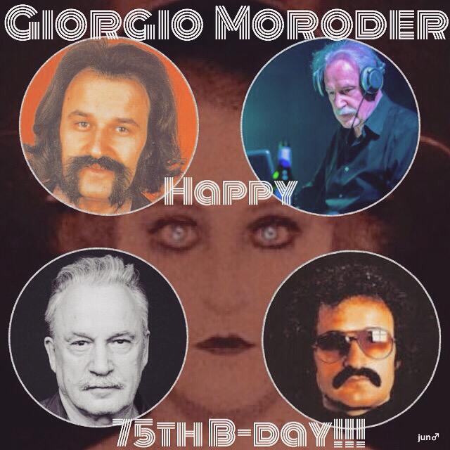 Giorgio Moroder 

Godfather of Electronic Pop 

Happy 75th Birthday to you!!!

26 Apr 1940 
