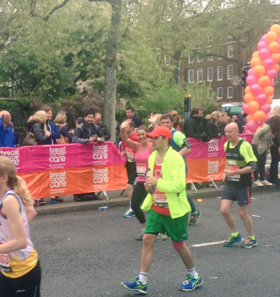 AniaEvents's tweet photo. Looking good @KatieWoodrow !! Almost there! #LondonMarathon #TweetRun http://t.co/LTB8UxLpUX