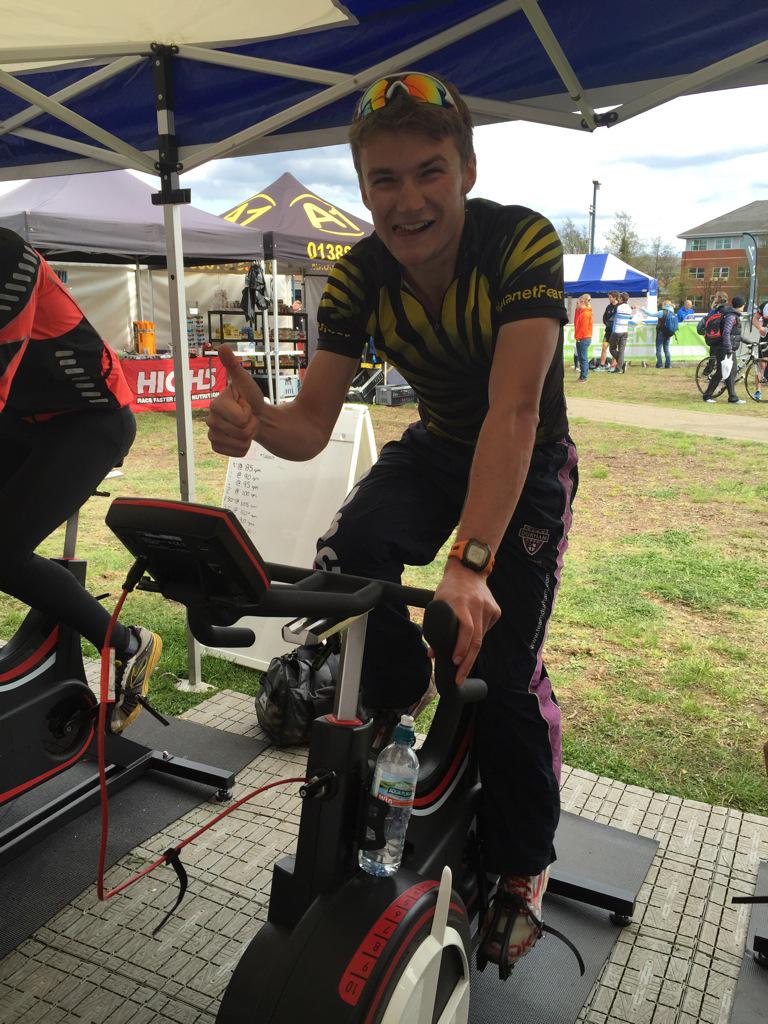WattCyclePerf's tweet photo. @LPGrenfellShaw Winner !!! 1hr49.56.  Qualified for Europe.  #coolingdown   #eliterace http://t.co/9ORG5fHi9d