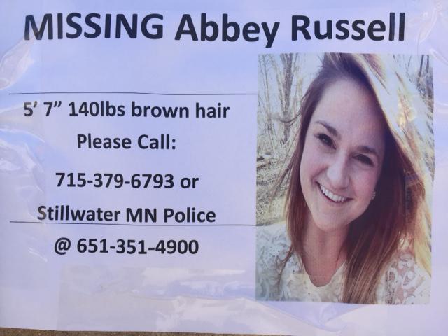 Abbey Russell, 24, Missing Since April 25, 2015 - Stillwater, MN CDhrF8HUUAAnPrd