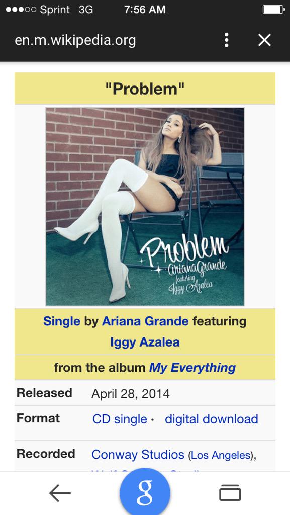 Ariana_lyric's tweet image. This Tuesday we celebrate #1YearSinceProblem @ArianaGrande
