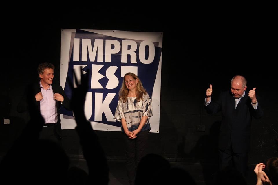 ImproFestUK's tweet photo. Day 6 - Friday 24 April #ImproFestUK #Highlights Unexplained Human In Bagging Area @TristanBates http://t.co/o3jQTU4Lds