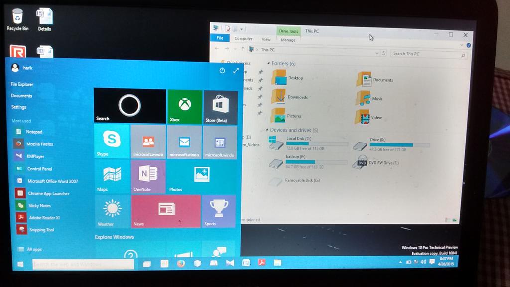 harihara010's tweet image. finally .... #improvedUI #WorstIcons #Windows10 @Microsoft