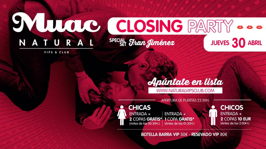 MUACPARTY's tweet photo. 🏆CONCURSO🏆

Solo con darle a RT
SORTEAMOS
RESERVADO+BOTELLA
✨JUEVES 30 ABRIL✨

MUAC💋 @NaturalVipsClub

PARTICIPA
RT http://t.co/F0bipT4Gfl