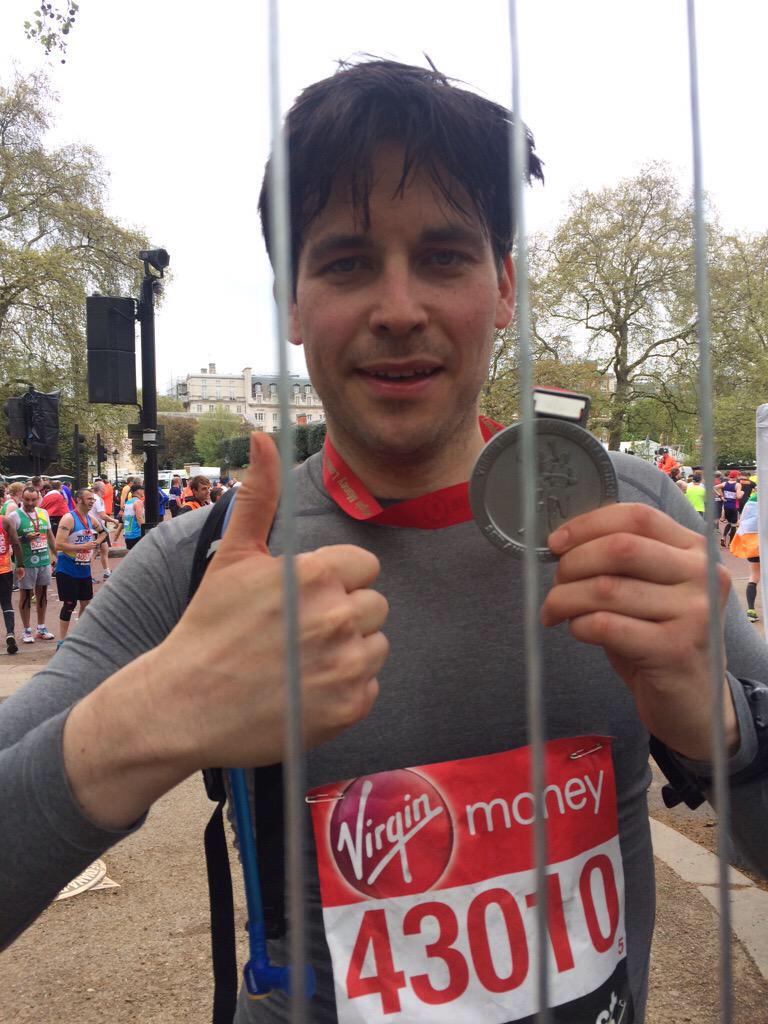 ChilternsNeuro's tweet image. Congratulations Rob James Collier finishing #LondonMarathon2015 in 3hrs 43mins. You've done us proud! @TheEvilButler
