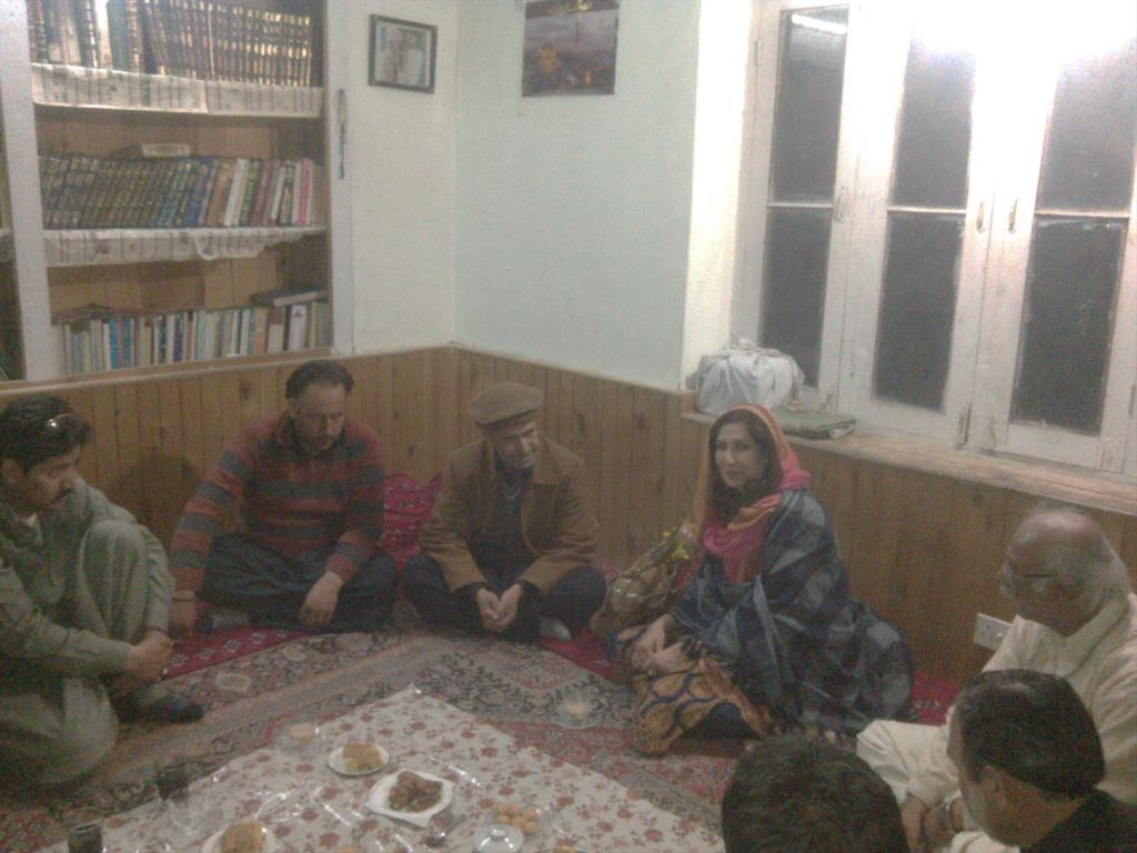 With senior members of party at Skardu
