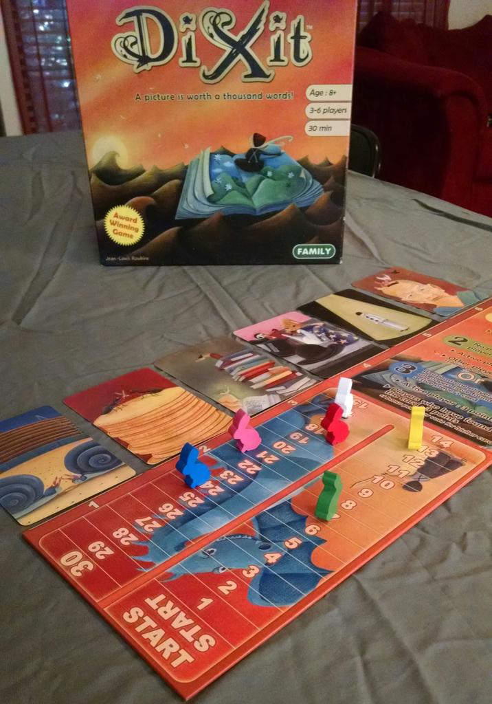BoardgameStu's tweet photo. Dixit.. Who says we all have to be bunnies? #TreasureUp for options! @jameystegmaier @Asmodee_USA http://t.co/SSaWgHv7GP