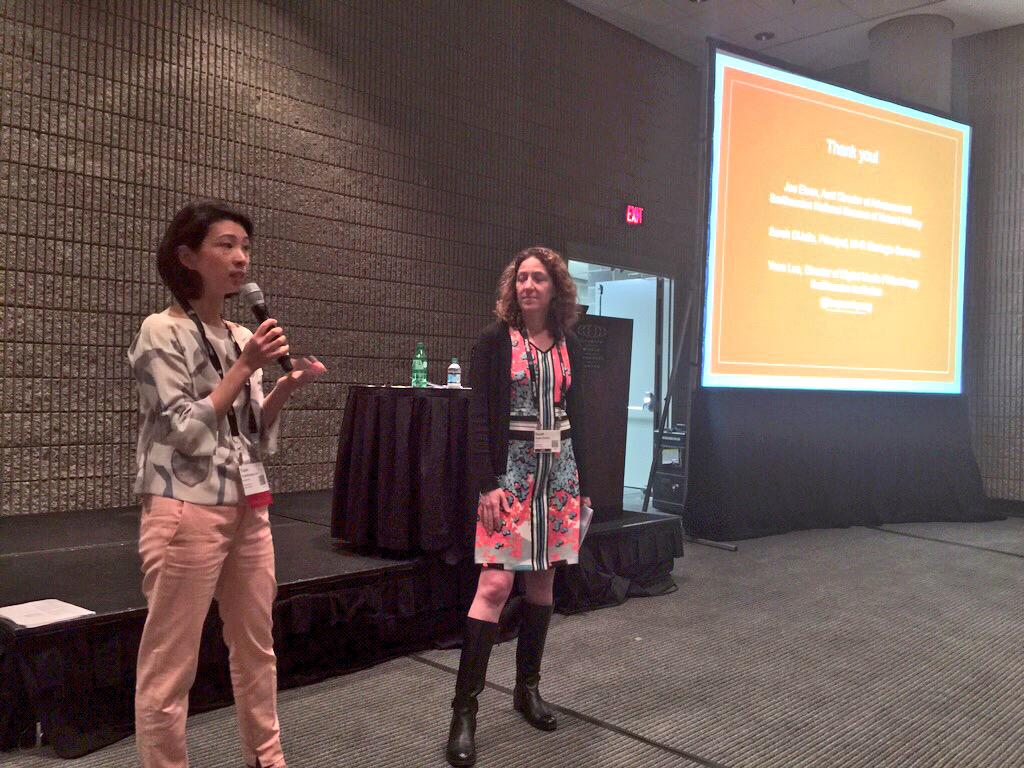 MuseumHack's tweet photo. @leeyoonhyung Nice presentation at #aam2015 about turning Visitors into Donors using email and social media! http://t.co/G6tXvLkMfD