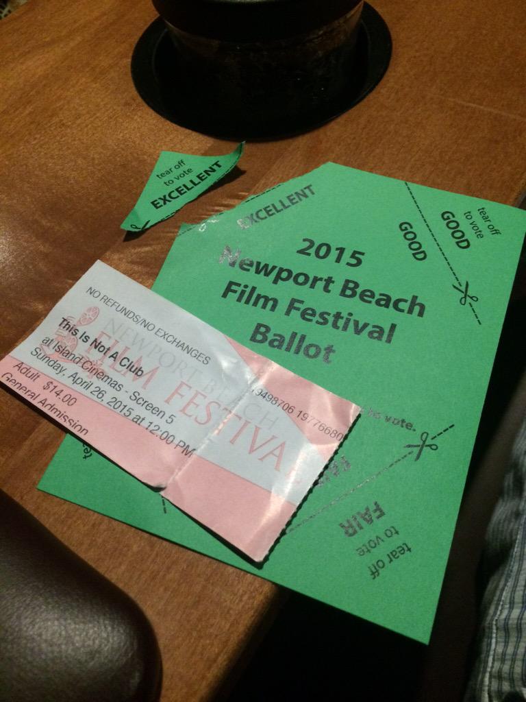 ShootingMusical's tweet photo. #NBFF2015 #NBFF best film yet!  You guys killed it! @THISISNOTACLUB I cried and laughed the whole time. http://t.co/y3uEuxYCfd