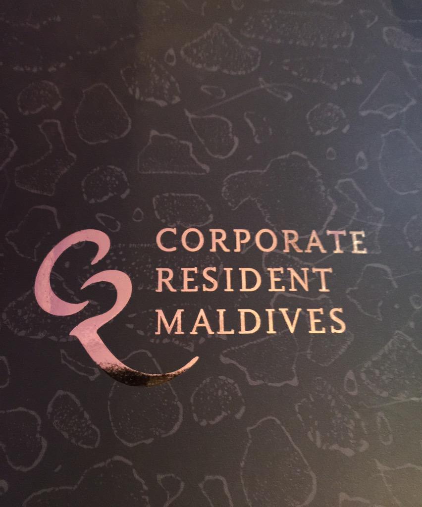 Attending the launching ceremony of " Corporate Resident Maldives" scheme.