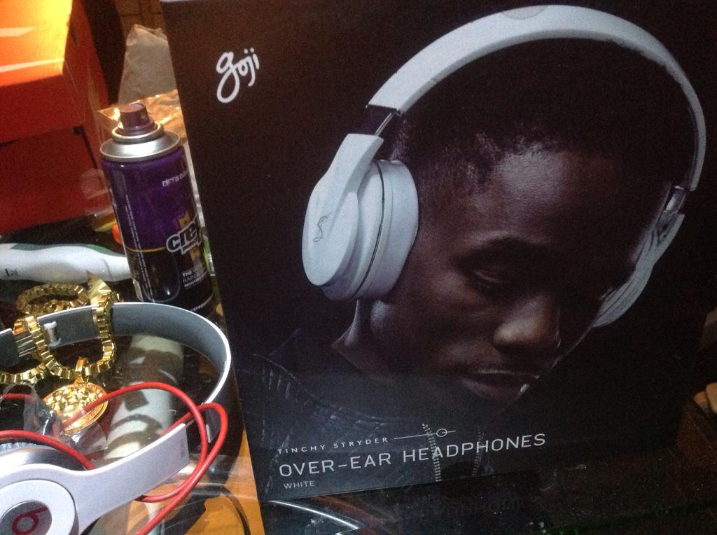ScoobyExclusive's tweet photo. New @TinchyStryder headphones -  <<< move over Dre's

Big up lad these are actually sick http://t.co/gVVHguZKw9
