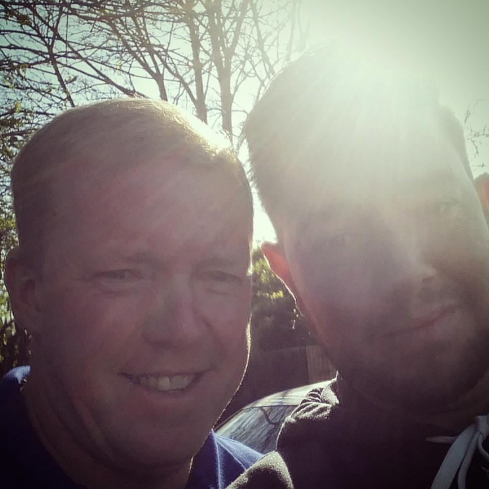 AdRicksta's tweet photo. Grabbed a photo with this fella after the Villa Legends game today. Thankyou.  #properfootballer @S_Staunton http://t.co/nBkWlpce4I
