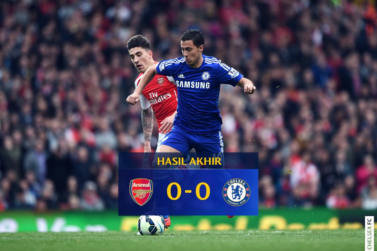 chelseafc_indo's tweet photo. HASIL AKHIR: Arsenal 0-0 Chelsea. #CFCIndo http://t.co/wPDTAnaf2s