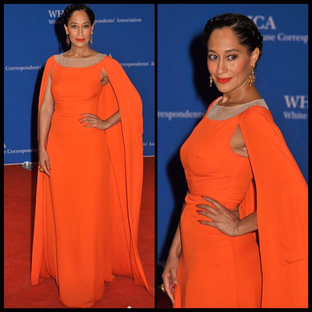 #WhatIWore to #WHCD: @HonorNYC dress, #NeilLane earrings & ring. Hair, makeup, and styling by moi!