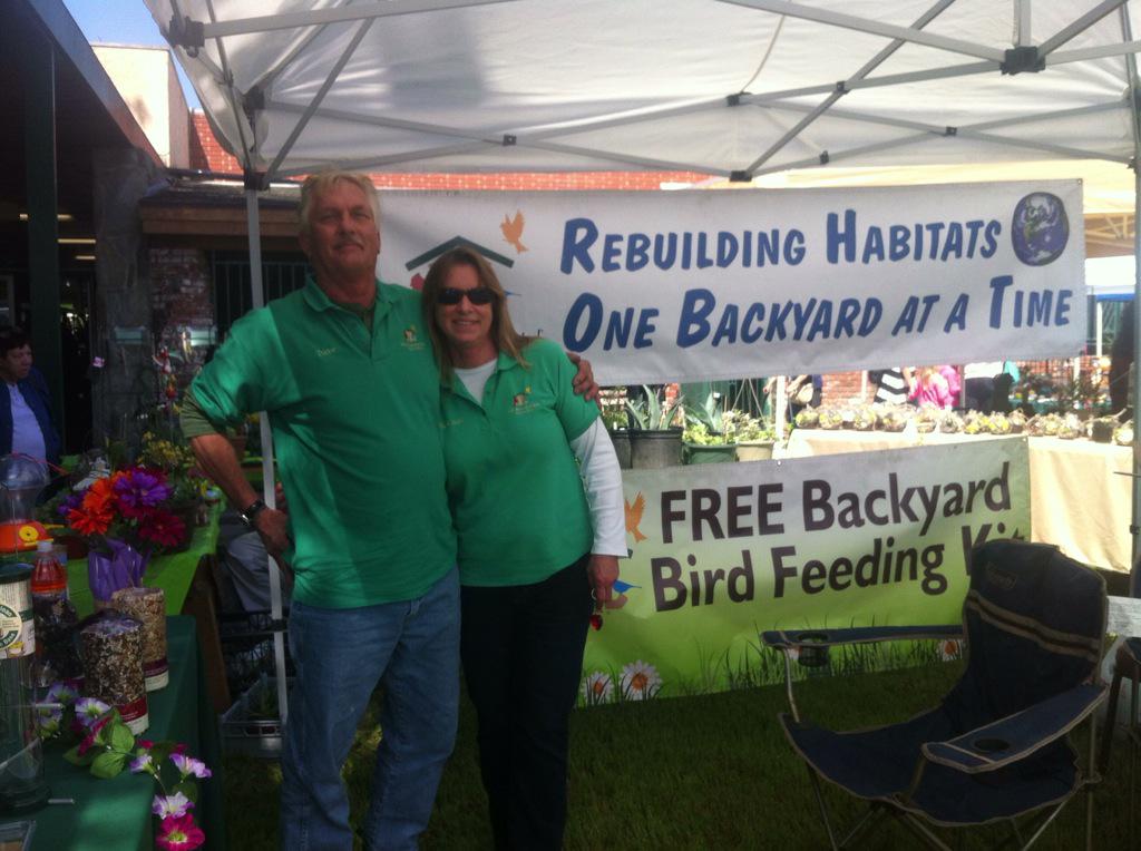 RFSnGT's tweet image. Dave and Mary Ann are here for your habitat building needs. If you want wild birds, they're the ones to see.