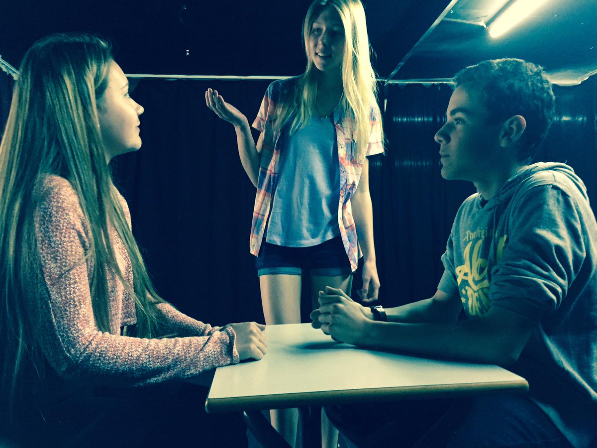 creationdrama's tweet image. Our Teen Players during an improvisation scene #Sitges #DramaWorkshops #Acting #Barcelona