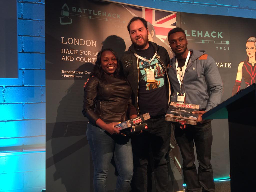 paypaldev's tweet photo. The StartTank startup @localzco awards their prize to Crowdless #BattleHack http://t.co/SXW5tNcFgM