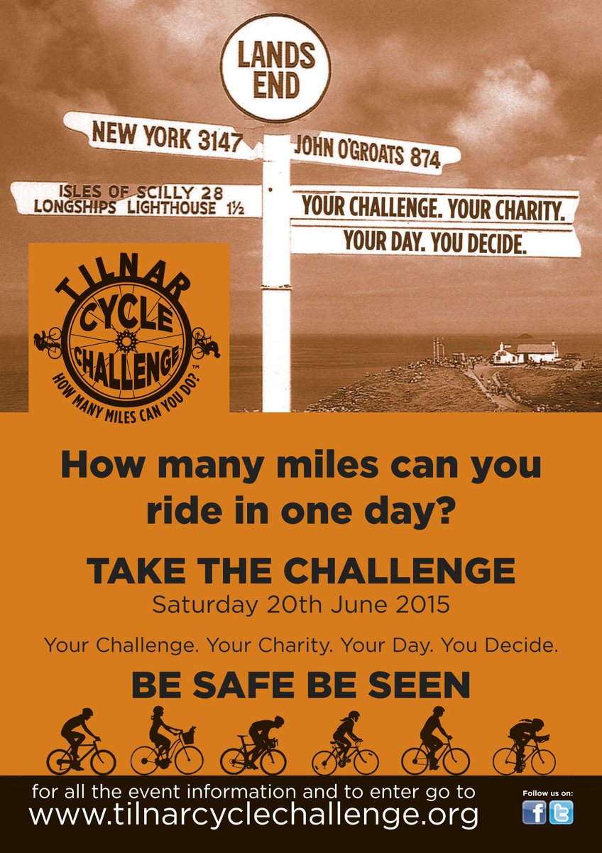 TilnarCycle's tweet photo. If you are feeling #INSPIRED by #LondonMarathon ENTER #TilnarCycleChallenge & raise funds 4 #charity @Miles4Charity http://t.co/bPHKJrjkZI
