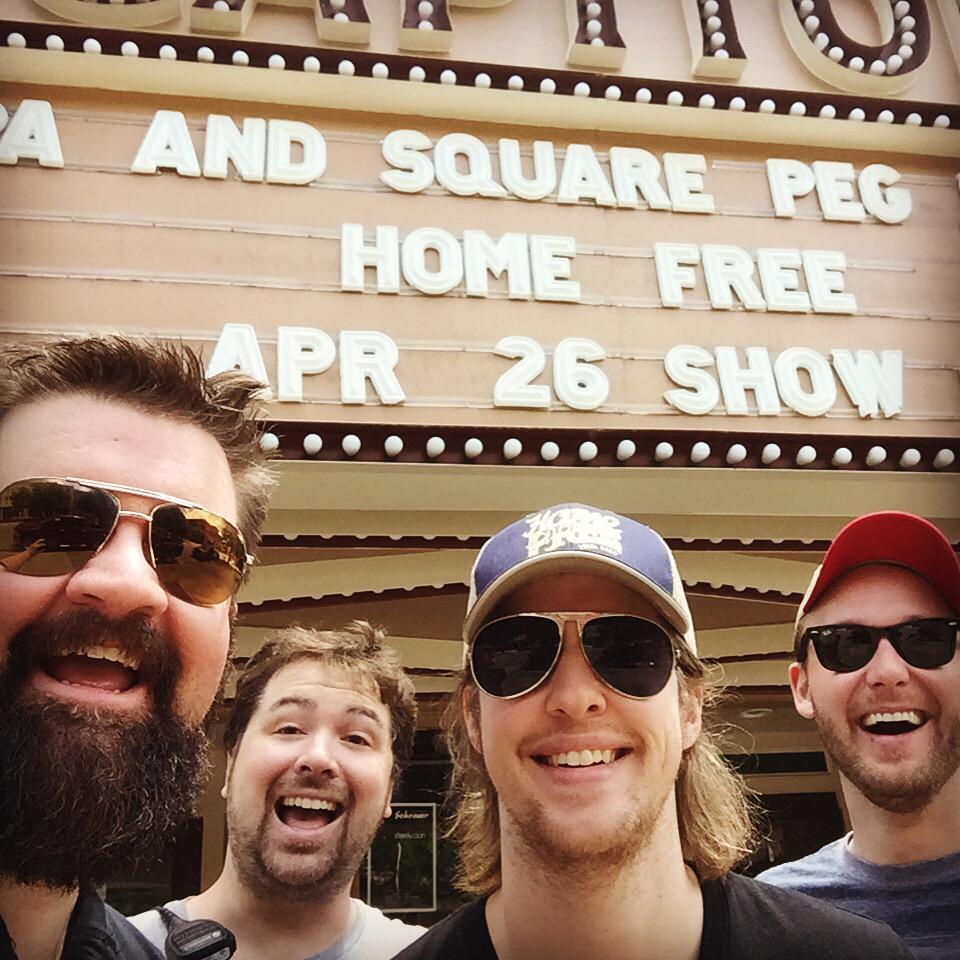 HomeFreeGuys's tweet image. So happy it's a beautiful day in Macon. Can't wait for the show tonight! #GonnaBeAGoodDay #HappyFaces #SpringTourTour