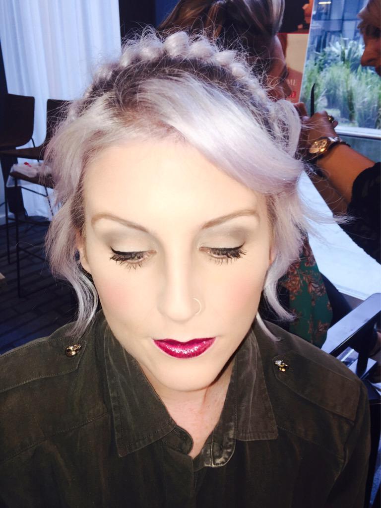 The ever so lovely <a href="/imsineadkennedy/">Sinead Kennedy</a> getting her makeup done for the #VIPStyleAwards