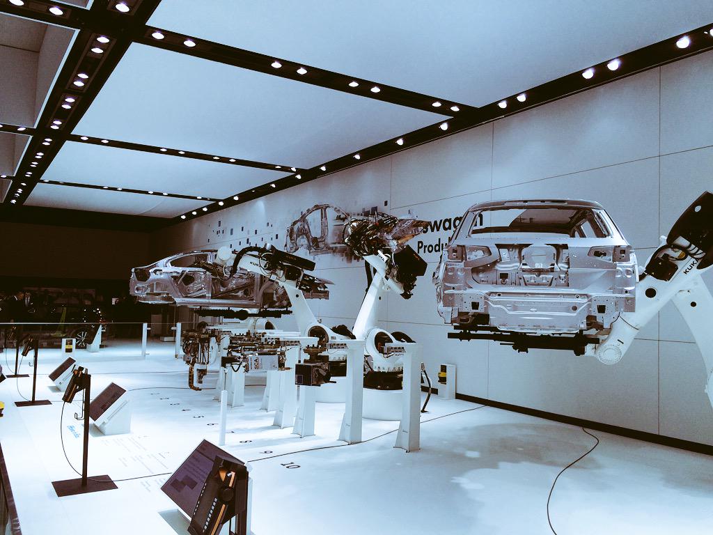 volradtech's tweet photo. Automation demo from VW stand #hannovermesse http://t.co/HyRfzGCUmR