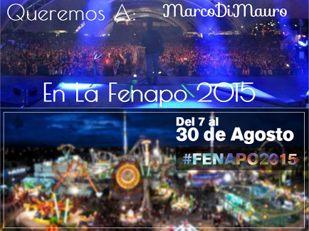 lafuerzadmdmslp's tweet photo. Nos encantaría tener a @marcodimauro en nuestra fiesta de verano @fenapoOficial seríamos muy felices!! http://t.co/WrJi8JzYkY