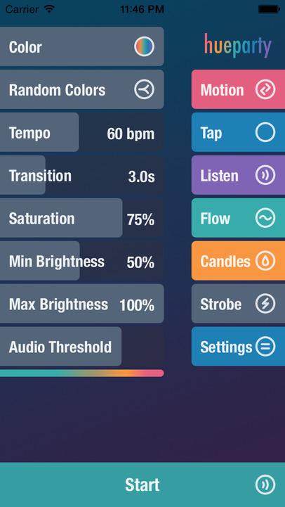HueParty App tweet media