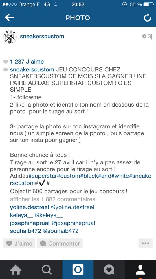 SneakersCustom_'s tweet photo. #Jeuxconcours #Sneakerswin #Black #White #adidas #Superstar #follow #partager #identifer #GG /Plus que quelque heure! http://t.co/Z8JqaQ9gQm