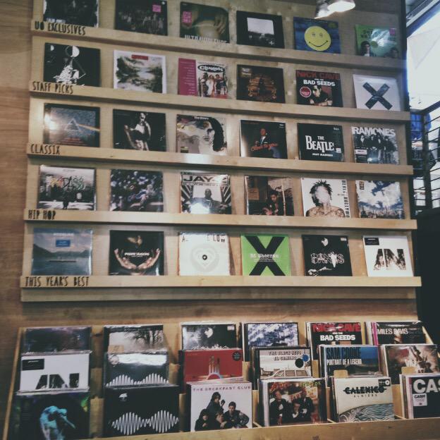 kathyjuarez_'s tweet photo. My vinyl wall at work is killin it this week! ☺️ #uovinylspecialist #uovinyl #uomelrose #imobvsvproudofmyselection http://t.co/LetladqSJz
