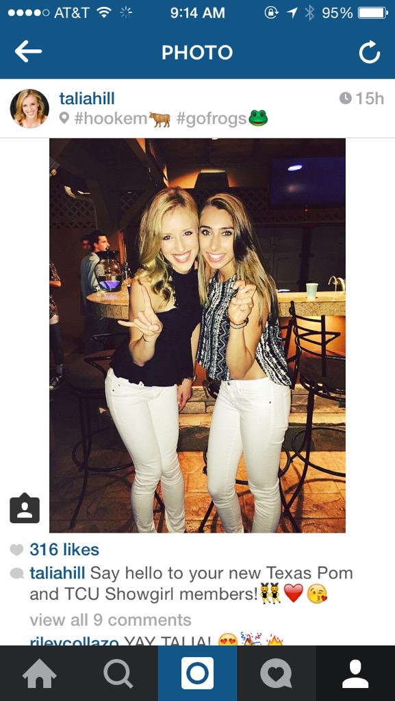 christinaligi's tweet photo. Best Friend Goals ππΈπ #tcushowgirls #texaspom http://t.co/IWE7VzwWSi
