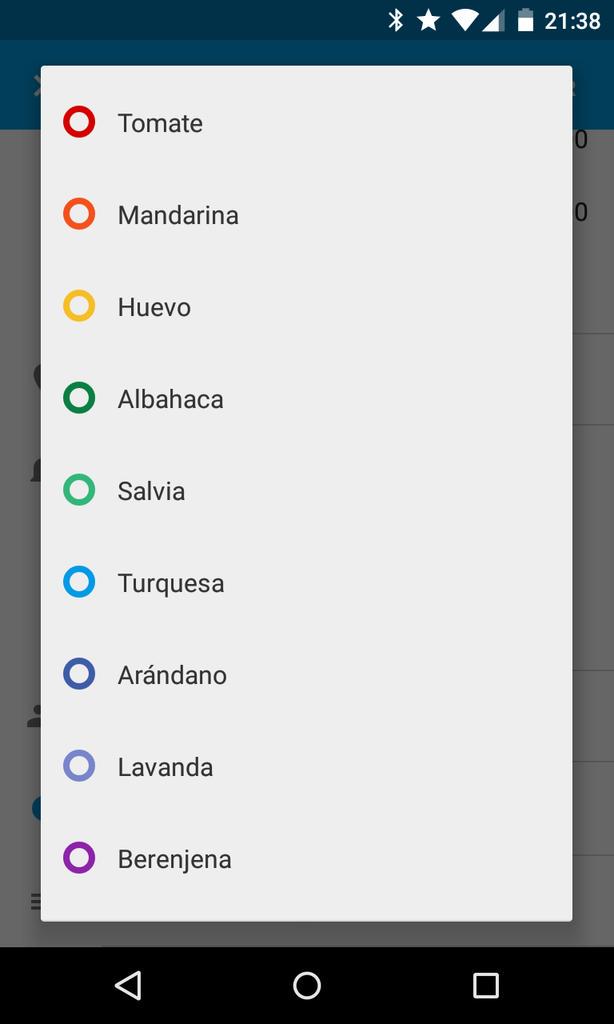 Santialgo's tweet photo. Acabo de ver los colores elegibles en el calendario de google. No sé, me falta un "castaña podrida" o algo así. http://t.co/KFF97cKJHN