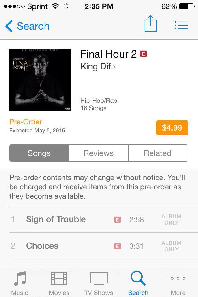 KingDif_'s tweet photo. @Resendez31 #FinalHour2 Classic Pre-order Now Available! http://t.co/TWjoi2kBhy by choice not force http://t.co/x00XZywLrg