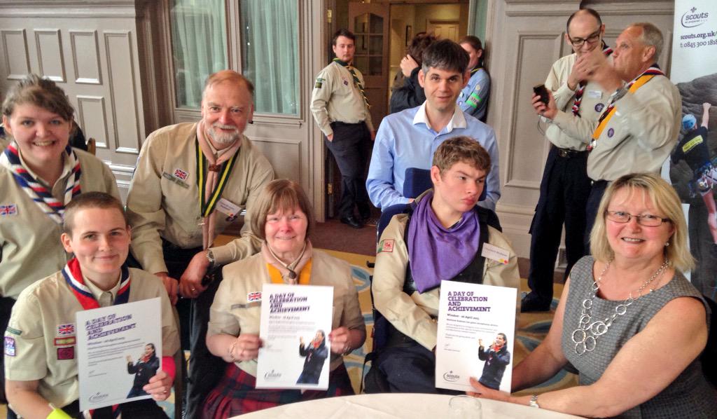 mattrooney's tweet photo. Thank you to our incredible gallantry &amp; meritorious #Scouts who celebrated at Windsor today. Absolute #heroes! http://t.co/z9Bv58553q