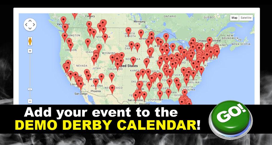 ddleague's tweet photo. Add your event to the DEMO DERBY CALENDAR! @ddleague is compiling big list of all derbies! http://t.co/zWmRMhWlPN http://t.co/6GiOtLzFdh
