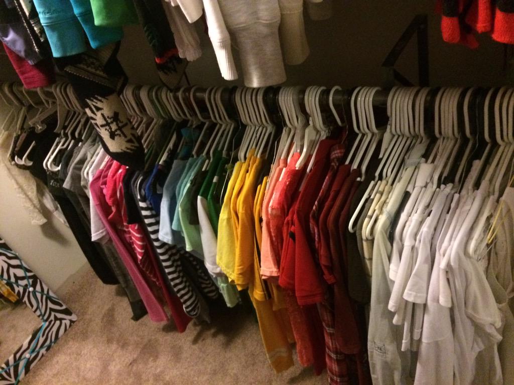 k_cush18's tweet photo. When your closet is more perfect then you❤️💛💚💙💜 http://t.co/l47PdHBUbW
