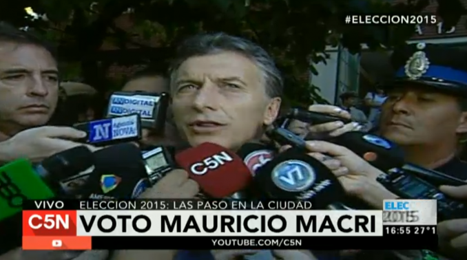 minutounocom's tweet photo. #Elección2015 @mauriciomacri: "Hoy vamos a demostrar el crecimiento del #PRO en el país"  http://t.co/AAtfeUpFyq http://t.co/IO5pfhUHFn