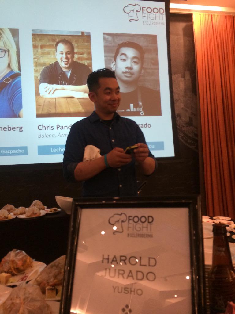FoodFightChi's tweet photo. Congrats Chef Harold! RT @yushologan: VICTORY! 🏆 Congrats to our own Chef Harold for winning tonight's @FoodFightChi http://t.co/YkfpHWyyhz