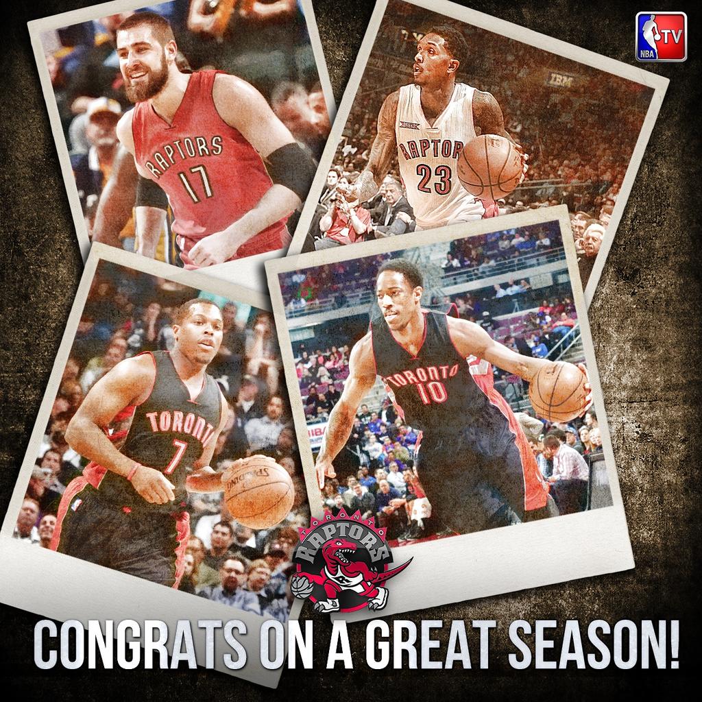 NBATV's tweet photo. Tough playoff exit for the @Raptors after franchise-record 49 wins http://t.co/NruJHHwsj3