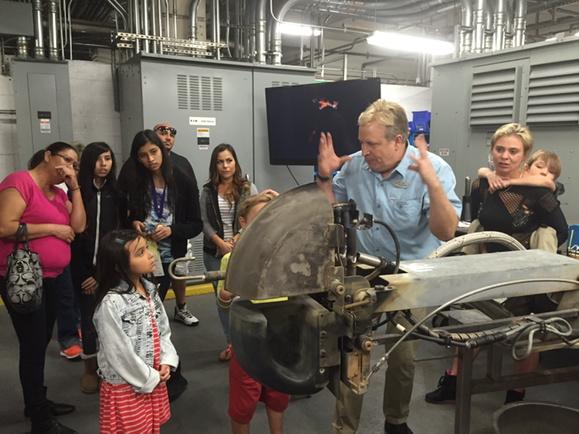 ncall's tweet image. Engineering is hot stuff at the Mirage volcano!  #LVSciFest