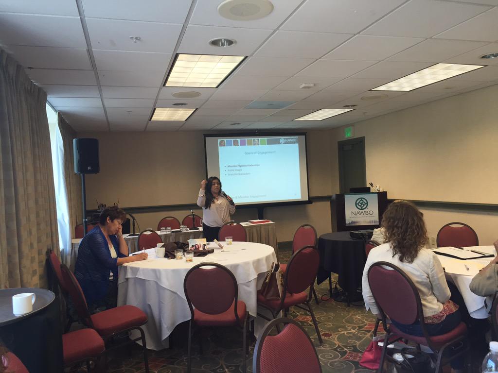 DesignProf's tweet photo. Listening to Margret Brown talk about social media and your #NAWBO chapter http://t.co/IhFx3xMuQf