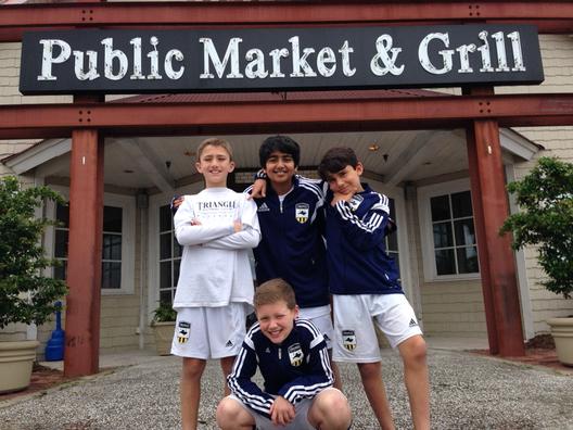 TFCA 03CAM Red enjoying some lunch between games in Myrtle Beach